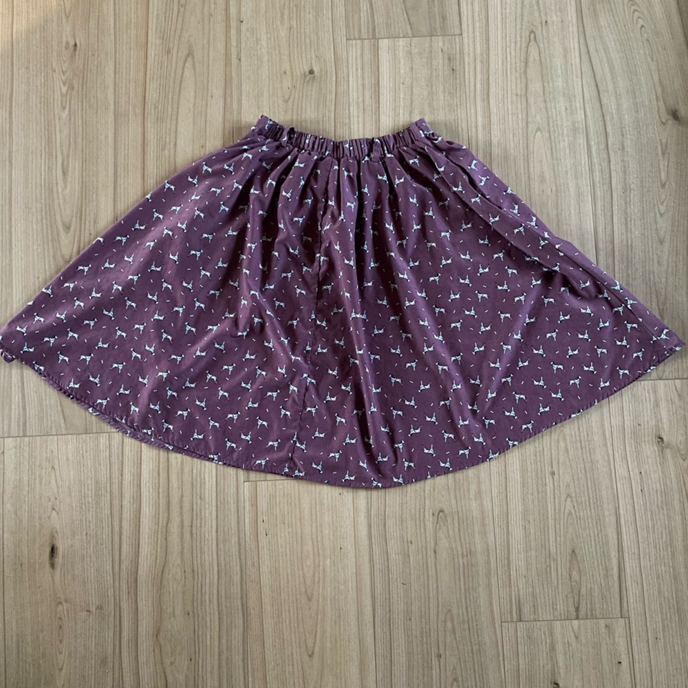 Xhilaration Purple Dalmatian Circle Skirt - Size Small